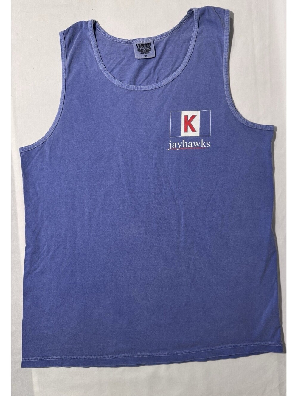 KU Kansas Jayhawks Tank Top Blue University of Kansas Graphic Vest NCAA Size M